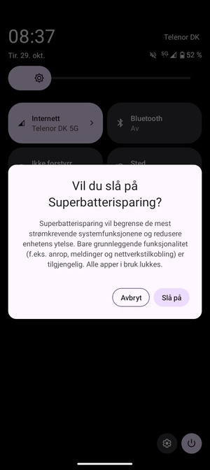 Velg Slå På
