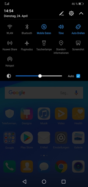 Wählen Sie die Einstellungen-Taste