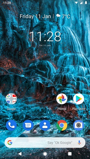 Swipe up