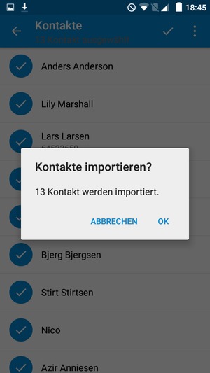 Wählen Sie OK
