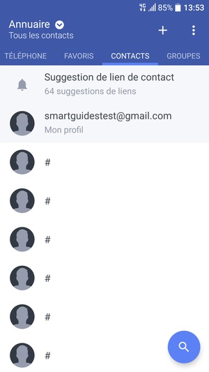 Sélectionnez le bouton du Menu