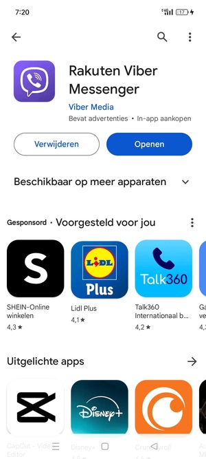 Selecteer Openen