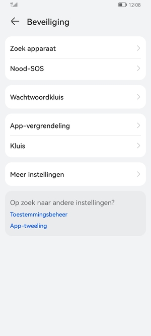 Selecteer Meer instellingen