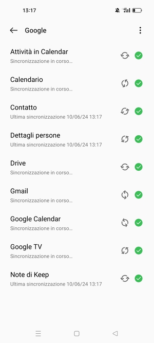 Le tue informazioni verranno sincronizzate