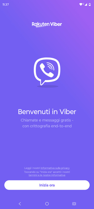 L'app è pronta per l'uso