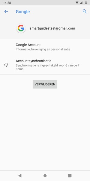 Selecteer Accountsynchronisatie