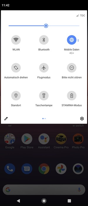 Wählen Sie STAMINA-Modus