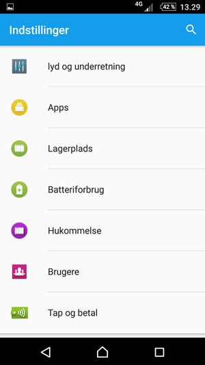 Vend tilbage til menuen Indstillinger og scroll til og vælg Batteriforbrug