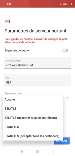 Sélectionnez Aucune
