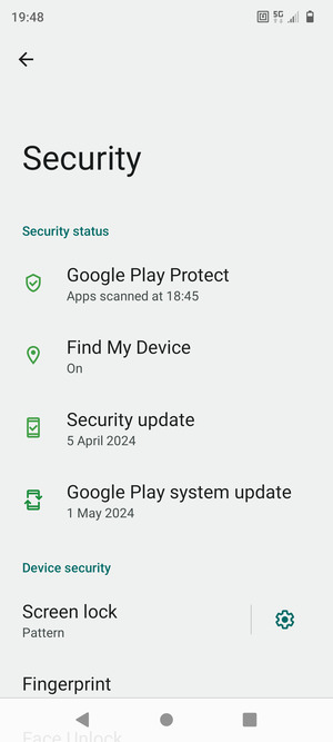 Your phone is now secure with a screen lock