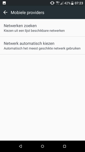 Selecteer Netwerken zoeken