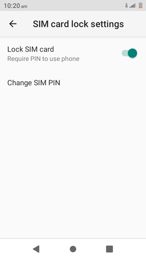 Select Change SIM PIN