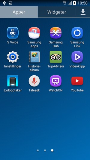 Bla til og velg Innstillinger