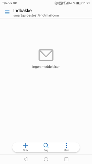 Din Hotmail er klar til brug