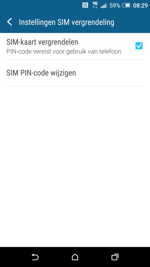 Selecteer SIM PIN-code wijzigen