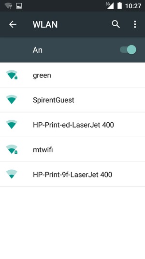 Wählen Sie das Wireless-Netzwerk, zu dem Sie eine Verbindung herstellen möchten