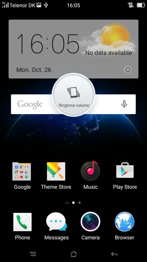 Continue to press for vibration mode, which is approved with a short vibration