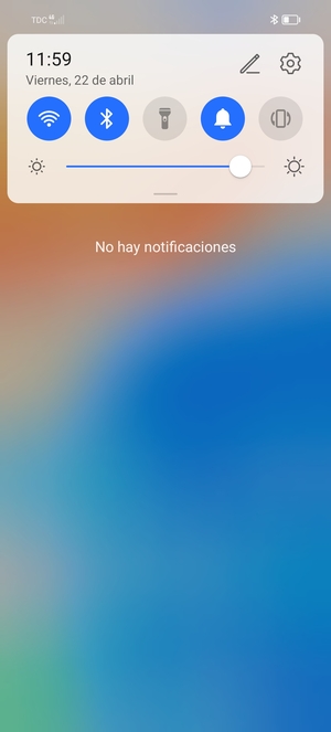 Deslice hacia abajo el menú superior de nuevo