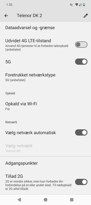 Scroll til og vælg Adgangspunkter