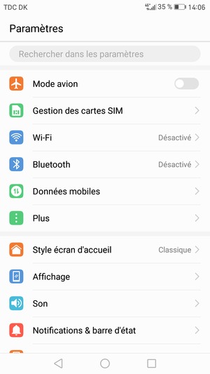 Sélectionnez Wi-Fi