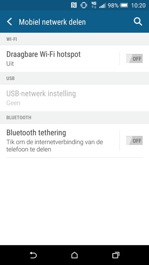 Selecteer Draagbare Wi-Fi hotspot