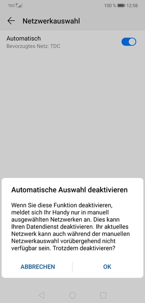 Wählen Sie OK