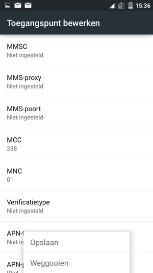 Selecteer Opslaan