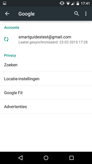 Selecteer uw account