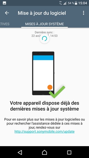 Veuillez attendre la fin de la recherche