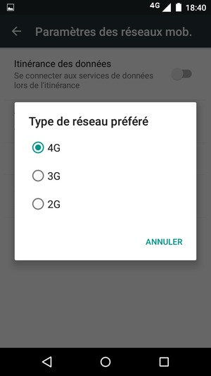 Sélectionnez votre option préférée