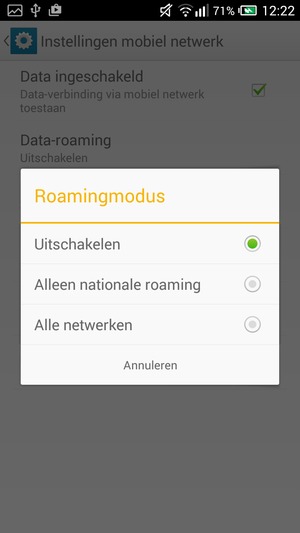 Selecteer uw voorkeursoptie