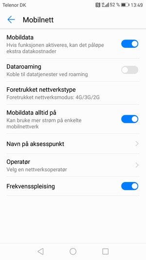 Velg Navn på aksesspunkt