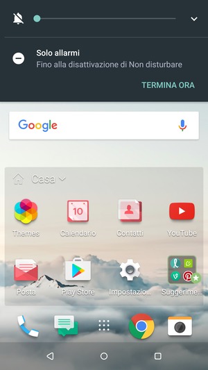 Premi una volta per la modalità silenziosa