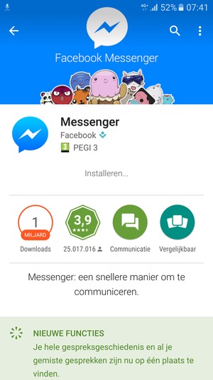 Wacht tot het installatieproces beëindigd is