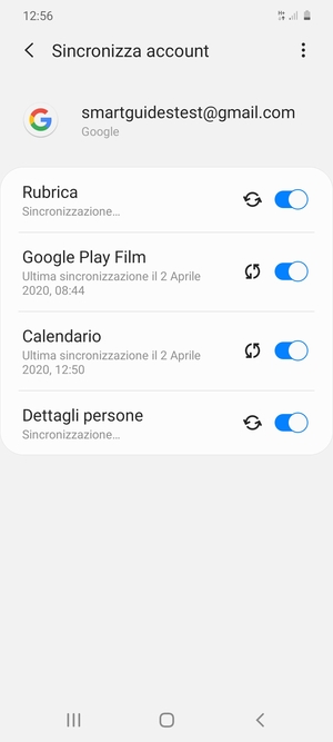 Le tue informazioni verranno sincronizzate