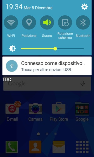 Regola la luminosità al livello desiderato
