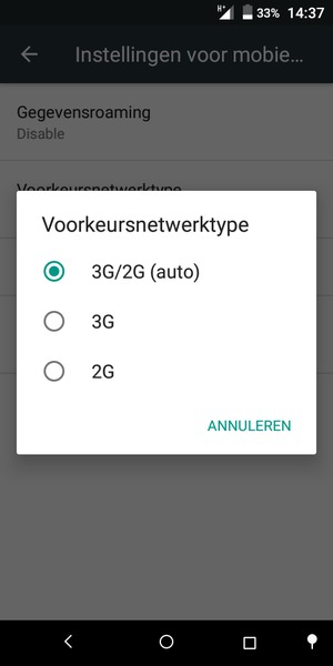 Selecteer uw voorkeursoptie