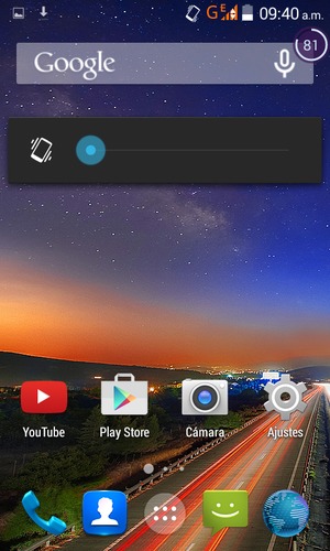 Continúe presionando para el modo de vibración, el cual es aprobado con una vibración corta