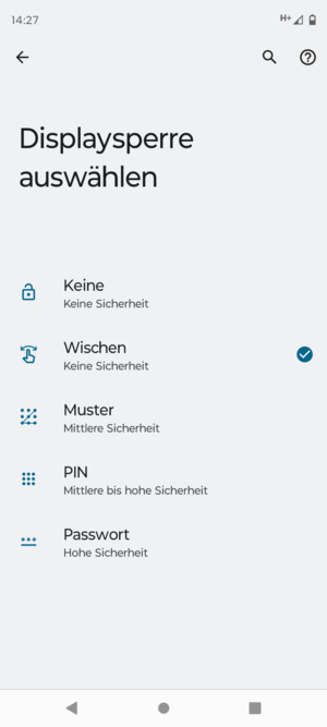 Wählen Sie Muster