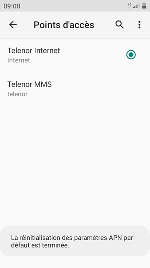 Sélectionnez le bouton du Menu