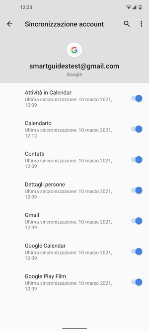 Seleziona il tasto Menu