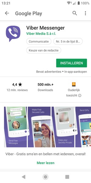 Selecteer INSTALLEREN