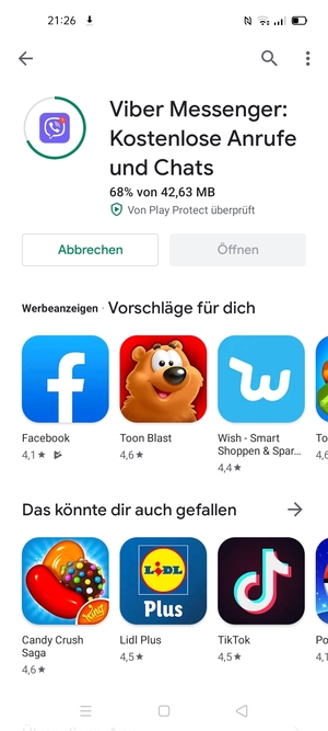 Warten Sie, bis der Installationsprozess  beendet ist
