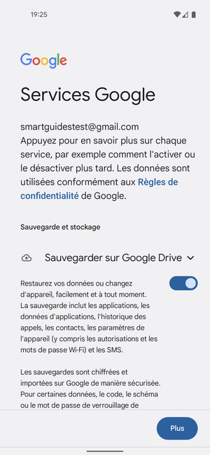 Sélectionnez Plus