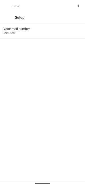 Select Voicemail number