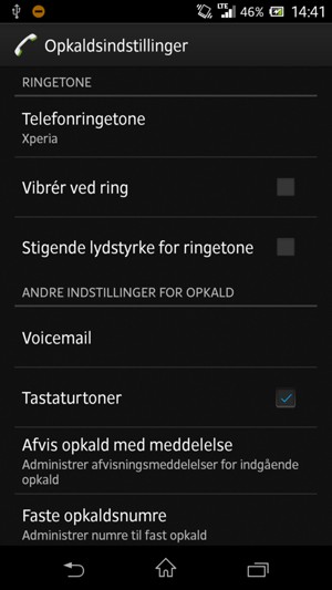 Vælg Voicemail