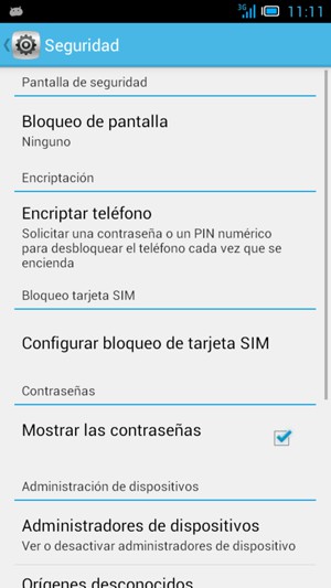 Seleccione Bloqueo de pantalla
