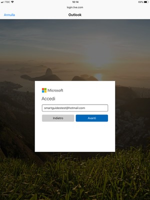 Inserisci Indirizzo email e seleziona Avanti