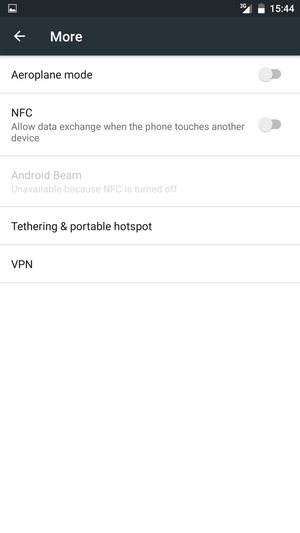 Select Tethering & portable hotspot