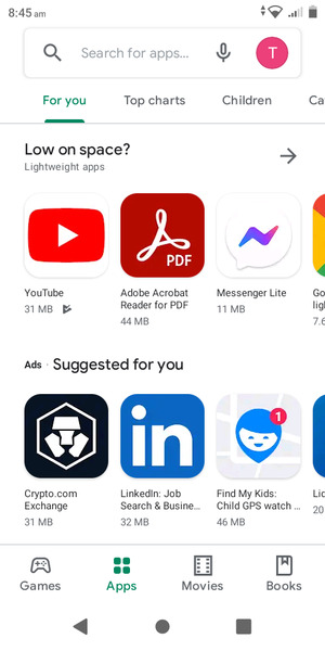 Select the search bar